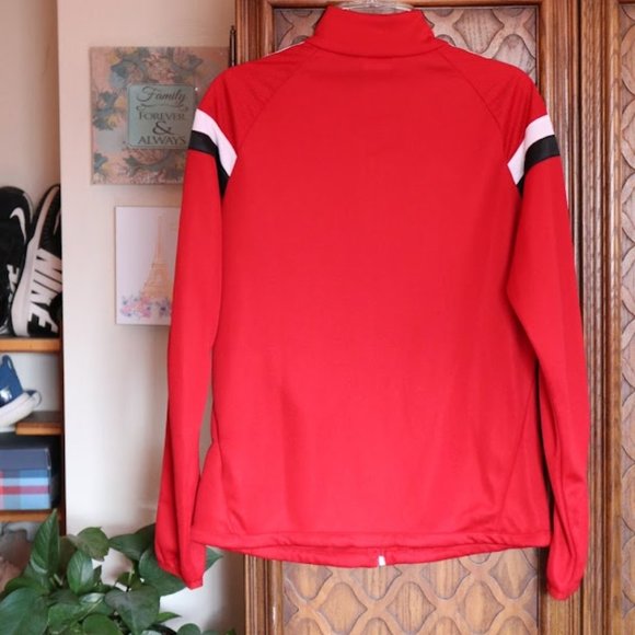 Adidas 3 Stripes Soccer Tiro Track Jacket CVU Red/White 3-stripes - Size S - Picture 9 of 16